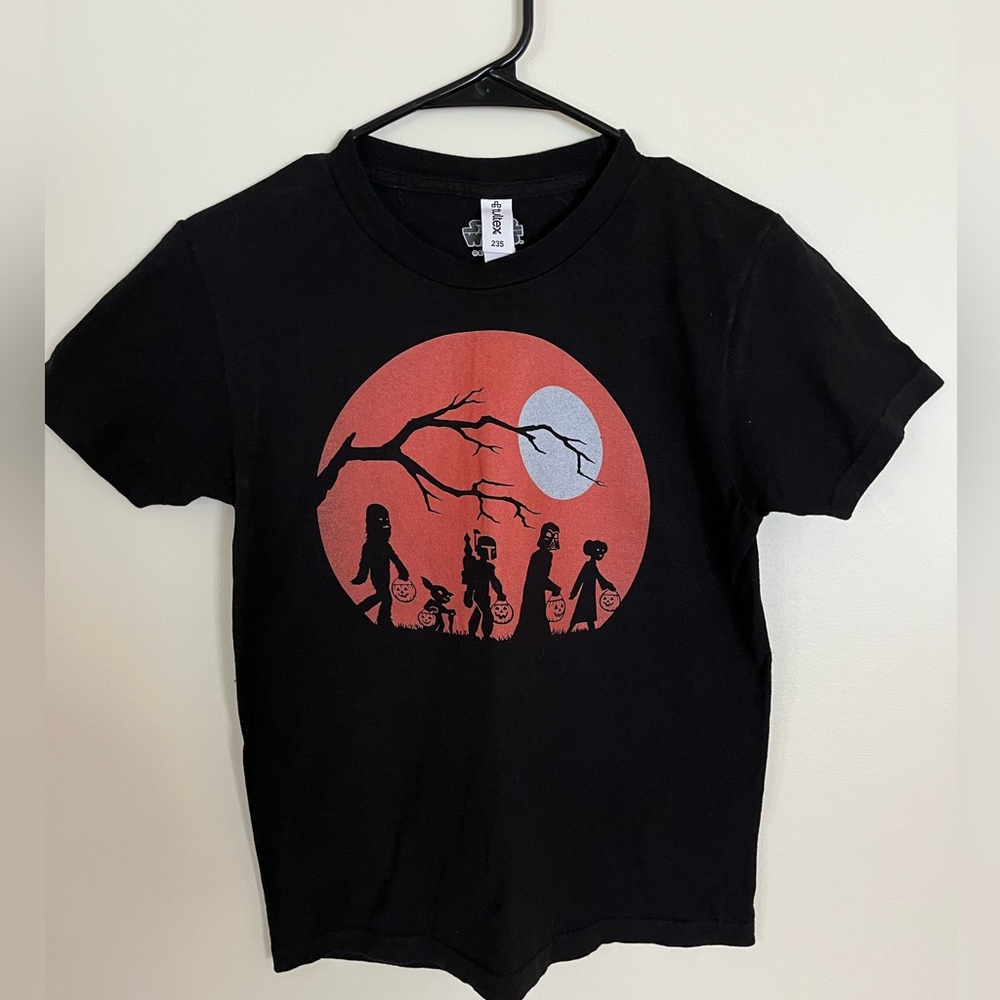 Kids - Star Wars Halloween graphic short sleeve tee M orange/black & white